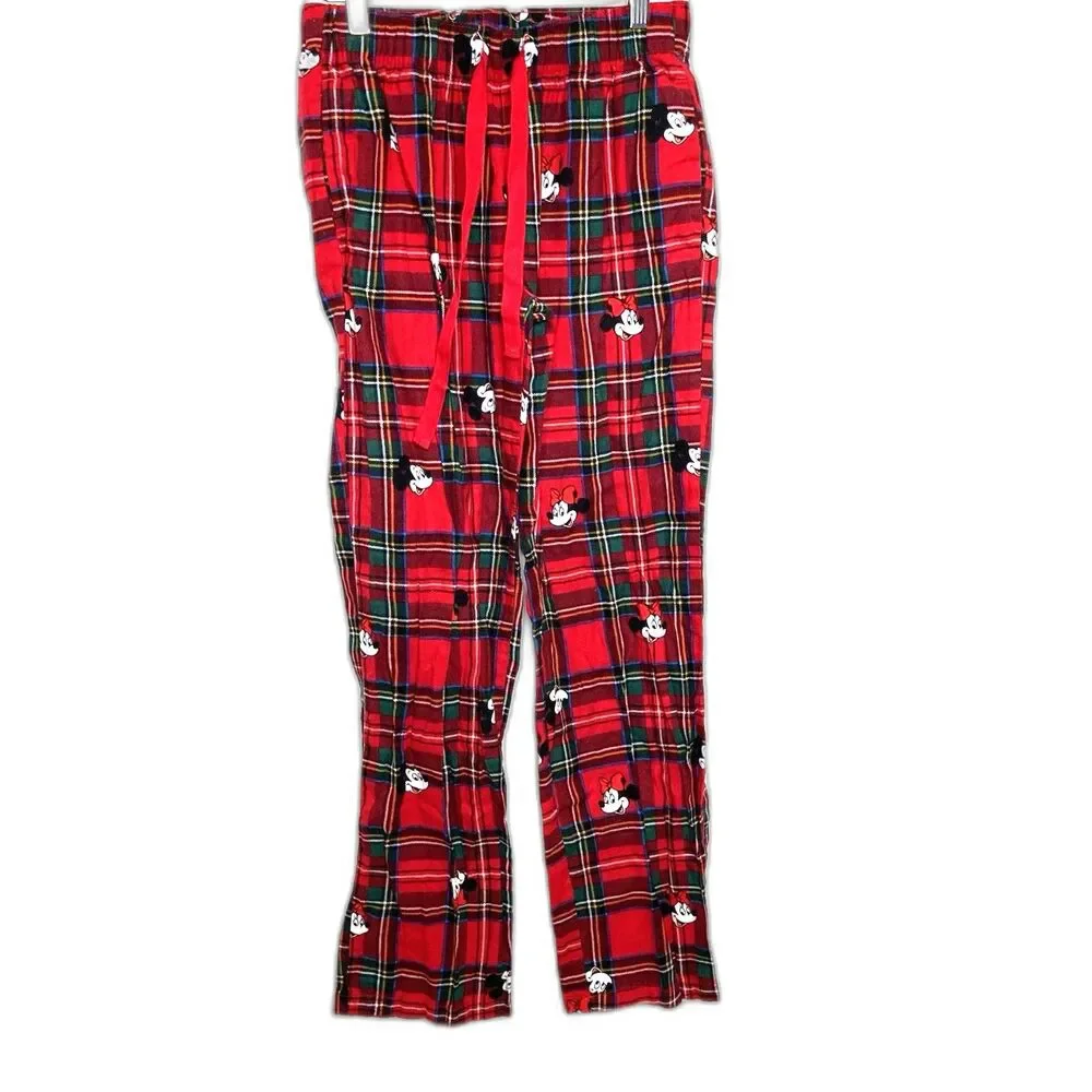 Old Navy x Disney Mickey Mouse & Friends Flannel Pajama Set Womens XS Christmas